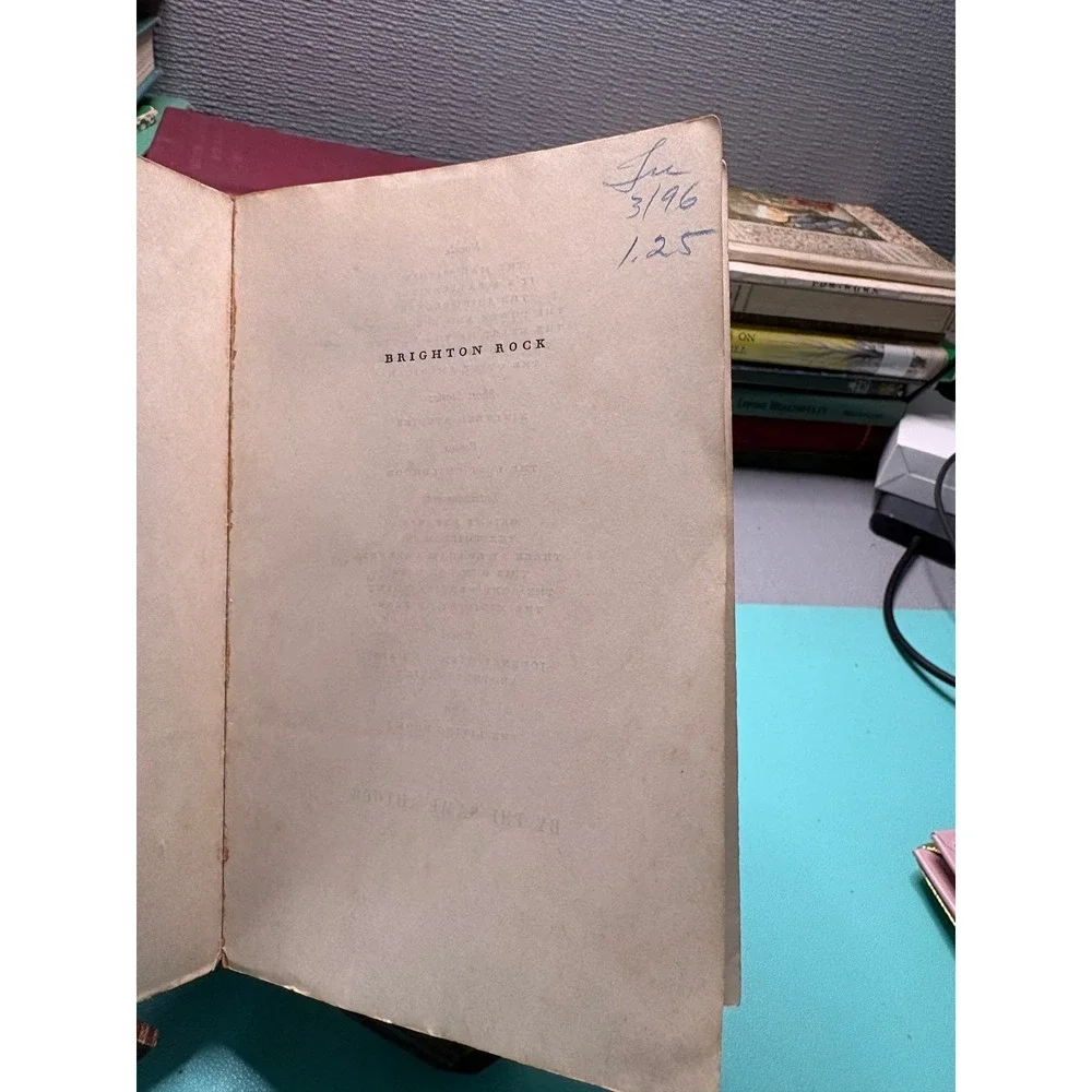 Brighton Rock‎ Graham Greene 1956 Compass Books Viking Press Vintage Paperback